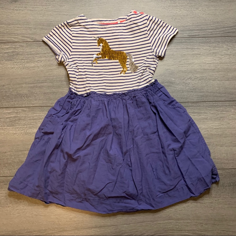 Mini Boden Unicorn Dress 6/7Y